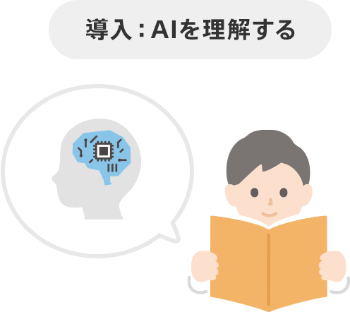 導入段階では、AIをより詳しく知っていくためのルールづくりが重要です。